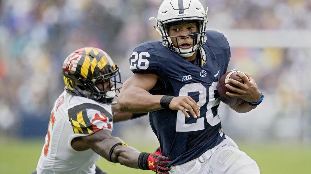 Penn State running back Saquon Barkley earned rave reviews from Big Ten coaches and players on Monday at Big Ten media days. Maryland coach D.J. Durkin’s advice to stop the Nittany Lion? “Have your offense stay on the field a lot, and keep him on the sideline.”