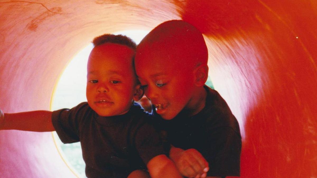 DaeSean Hamilton, left, was there for his brother, Darius, from elementary through high school. Darius was diagnosed with nonverbal autism at a young age.