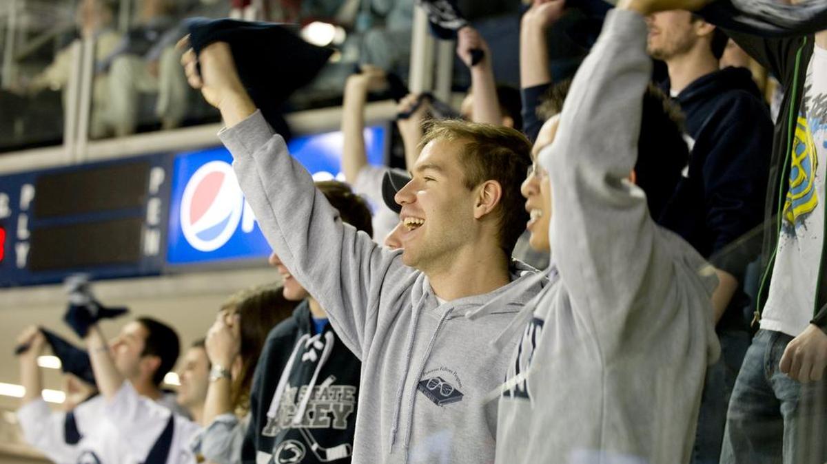 The Penn State student section for men’s hockey games sold out in less than three minutes.