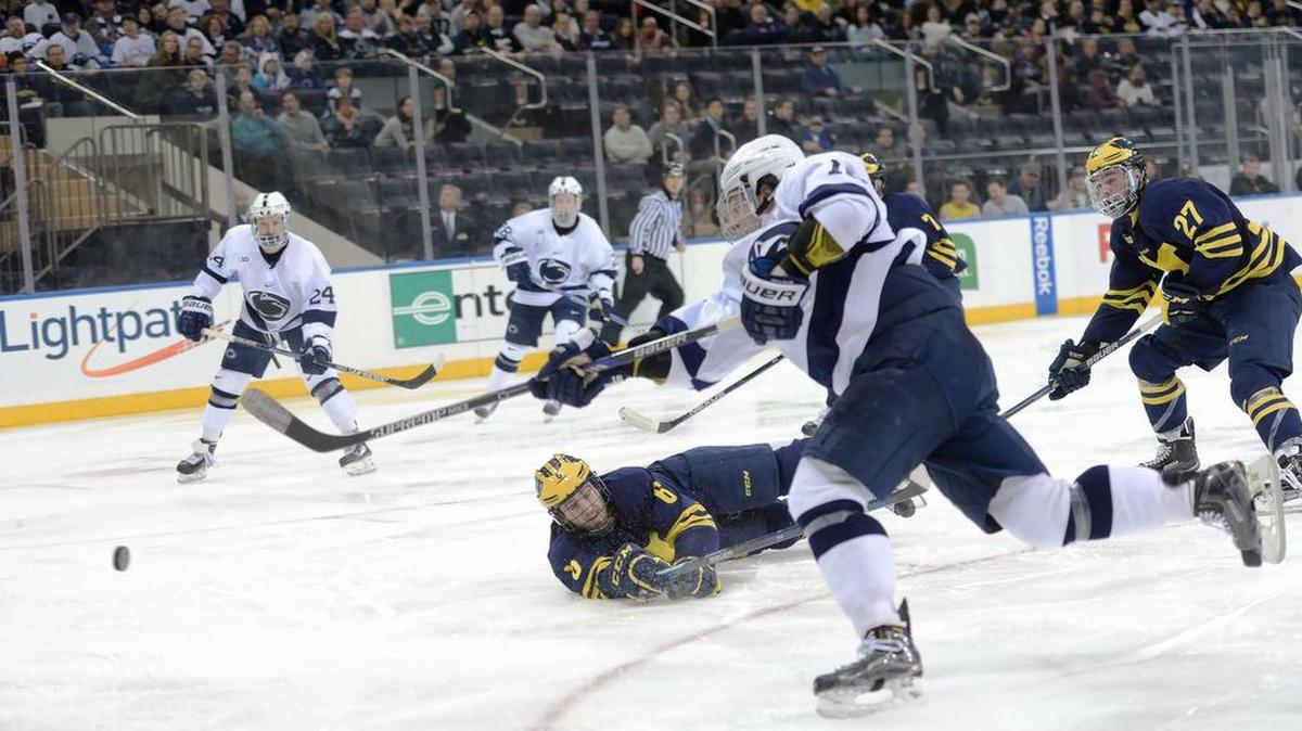 Penn State freshman forward Andrew Sturtz said the team is ready for a matchup against Michigan State. “We’re ready for it. I know our centers definitely are.”