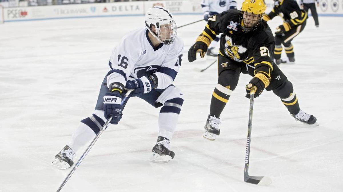 Penn State’s Andrew Sturtz wants to win against Michigan on the road because, he said, “they’ve got our number.”