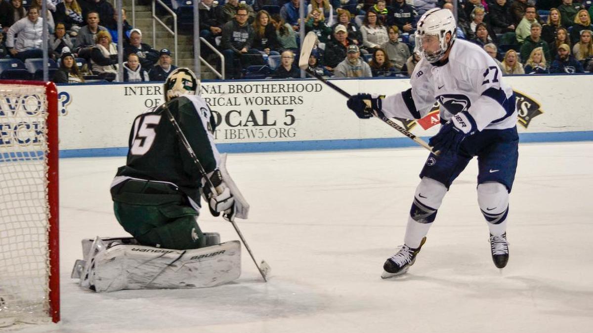 Penn State may have beaten Michigan State 7-2 Friday, but the Nittany Lions fell in a shootout Saturday.