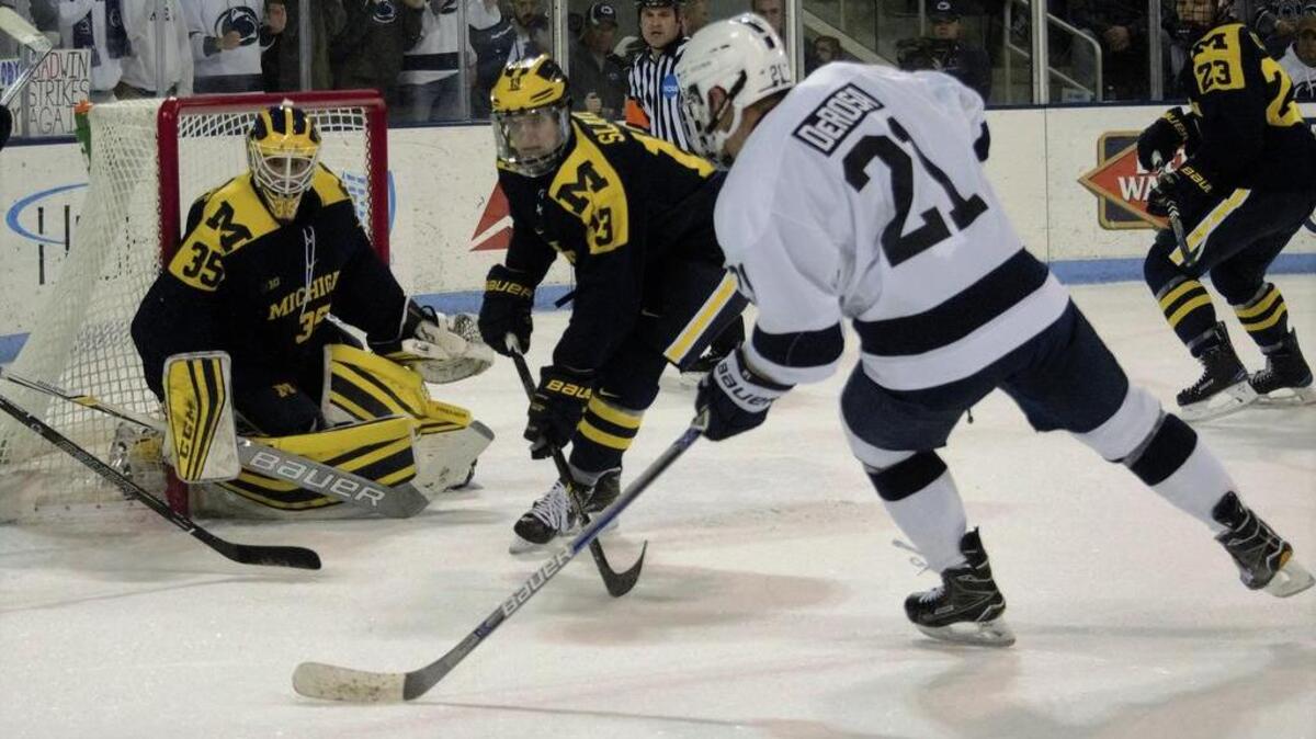 Penn State’s Ricky DeRosa scored a goal during the Nittany Lions’ 4-2 win over Ohio State on Saturday in Columbus, Ohio.
