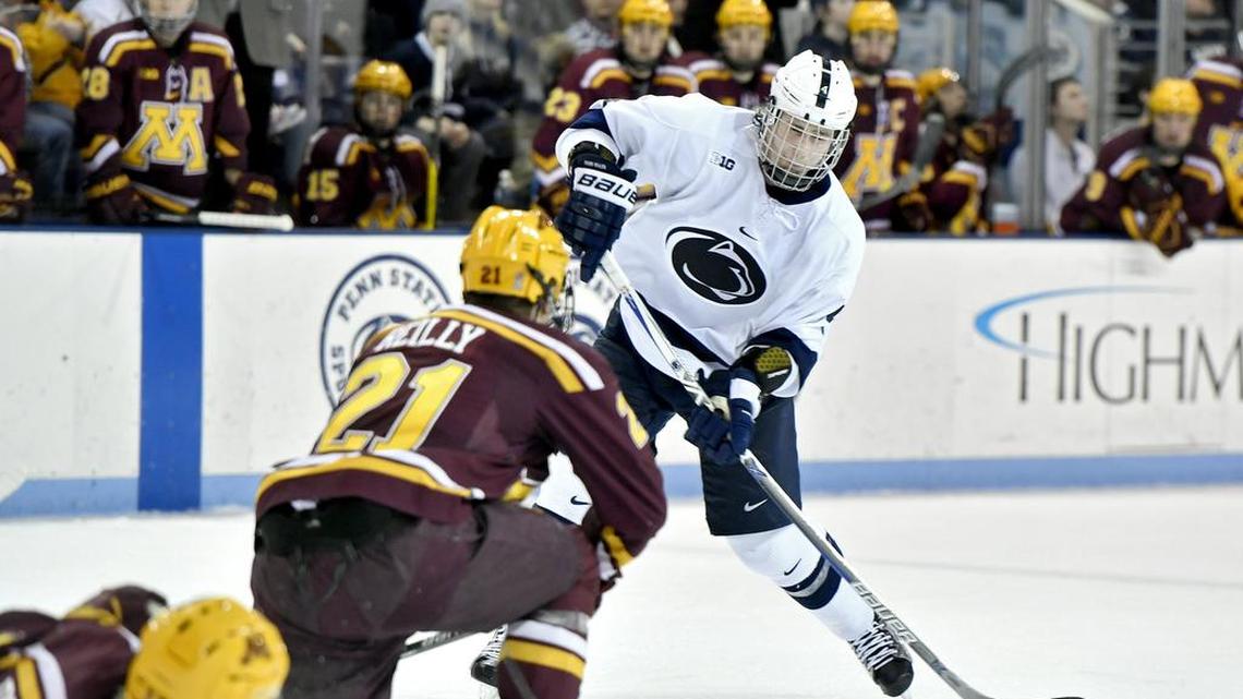 Penn State and Kris Myllari, seen here during last year’s meeting, will take on Minnesota for the first time this season on Friday and Sunday.