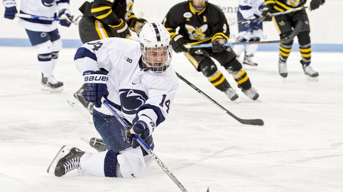 Penn State’s Tommy Olczyk will play in Pegula Ice Arena for the final time this weekend as the Nittany Lions take on Ohio State.