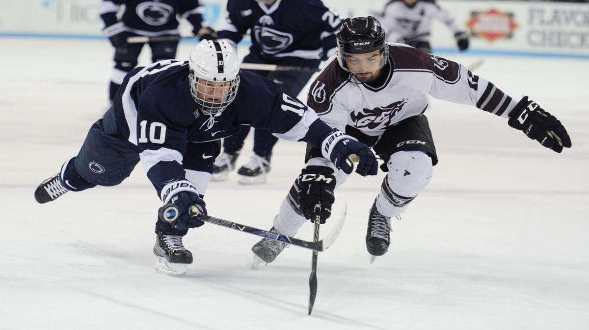 Penn State forward Brandon Biro (10) scored the Nittany Lions’ first goal of the season in a 2-1 loss at Clarkson on Friday.
