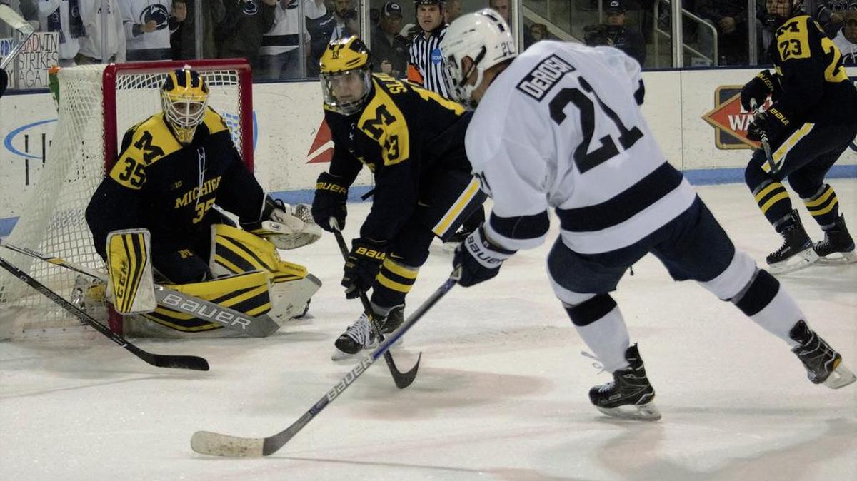 Penn State and Michigan will play at 7 p.m. Friday and 8 p.m. Saturday at Pegula Ice Arena.