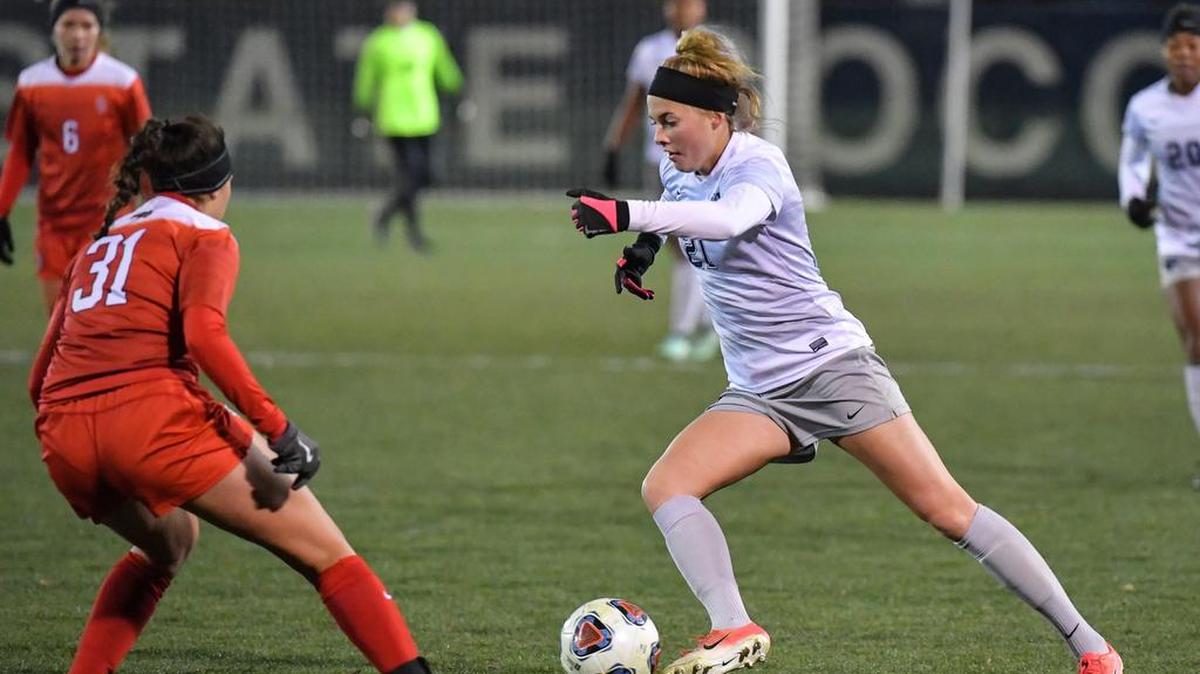 Penn State’s Laura Freigang, seen here last week, scored another goal Friday night to help lead her team past Wake Forest 2-0 and into the third round of the NCAA tournament.