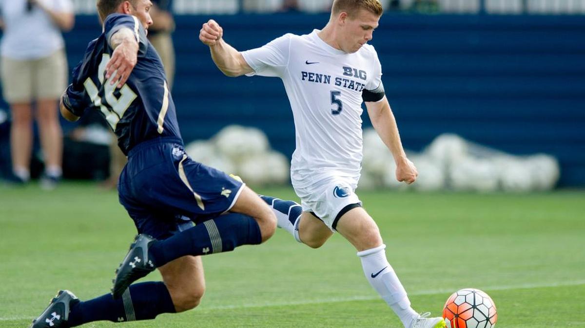Penn State’s Connor Maloney (5) and Robby Segal have been invited to the Major League Soccer combine in January.
