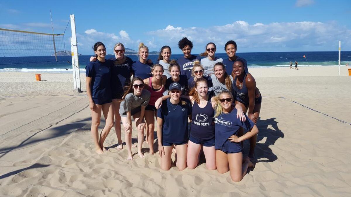 The Penn State women’s volleyball team spent 12 days touring Brazil and playing a few matches in the South American nation.