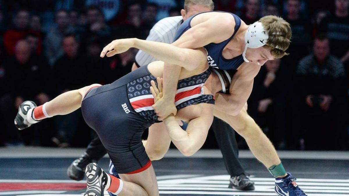 Penn State’s Nick Suriano rolled his left ankle in the Nittany Lions match with Oklahoma State last weekend. His status for this weekend’s Big Ten Tournament is “game-day” according to Penn State coach Cael Sanderson.
