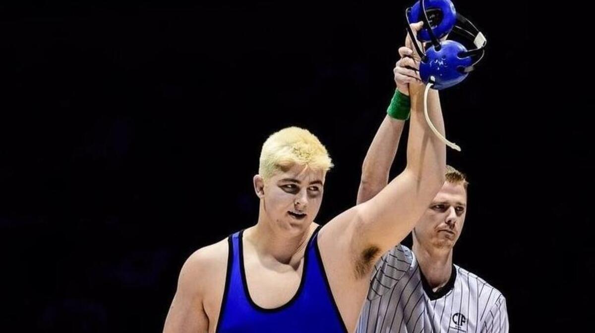 Clovis High School’s Seth Nevills wrapped up his fourth state title on Saturday, pinning his way through the tournament for the second consecutive year. Nevills will join his brother, Nick Nevills, and wrestle for the Nittany Lions next season.