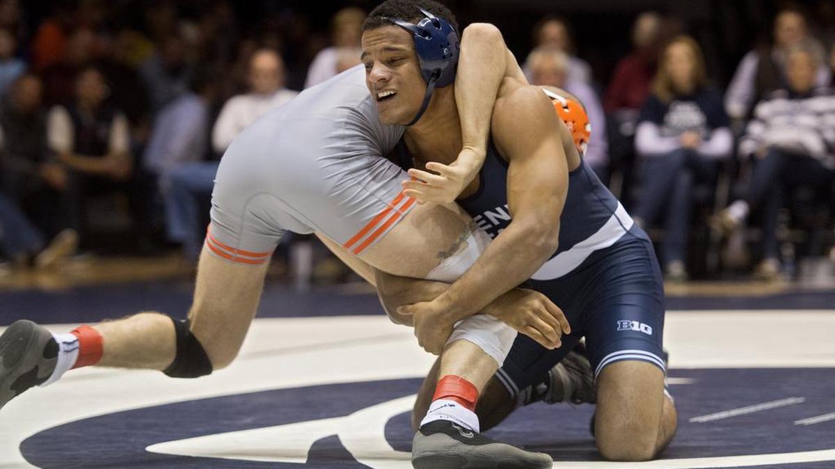 Penn State sophomore Mark Hall is one of five returning NCAA champions for the Nittany Lions this season. Penn State released its 2017-2018 schedule on Monday.