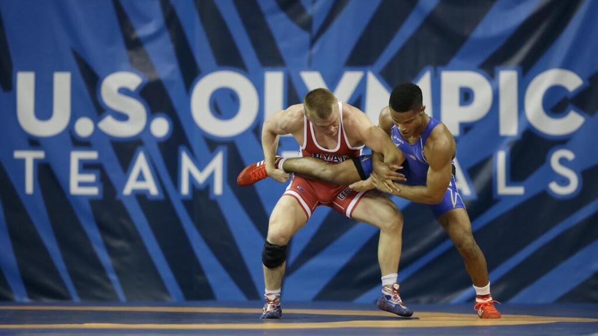 Freshman Penn State wrestler Mark Hall, right, triumphed against the best in the world at the Junior World Wrestling Championships on Saturday.