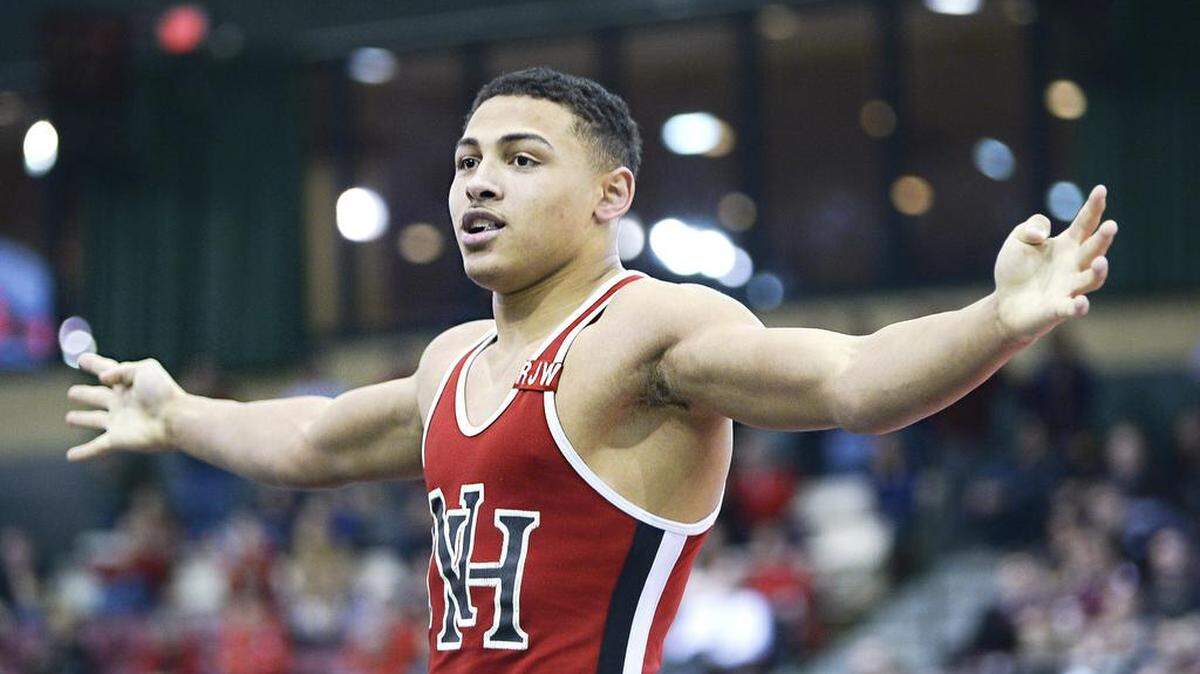 North Hagerstown’s Aaron Brooks officially committed to Penn State on Wednesday by signing his National Letter of Intent at the Olympic Training Center for USA wrestling in Colorado Springs, Colo.