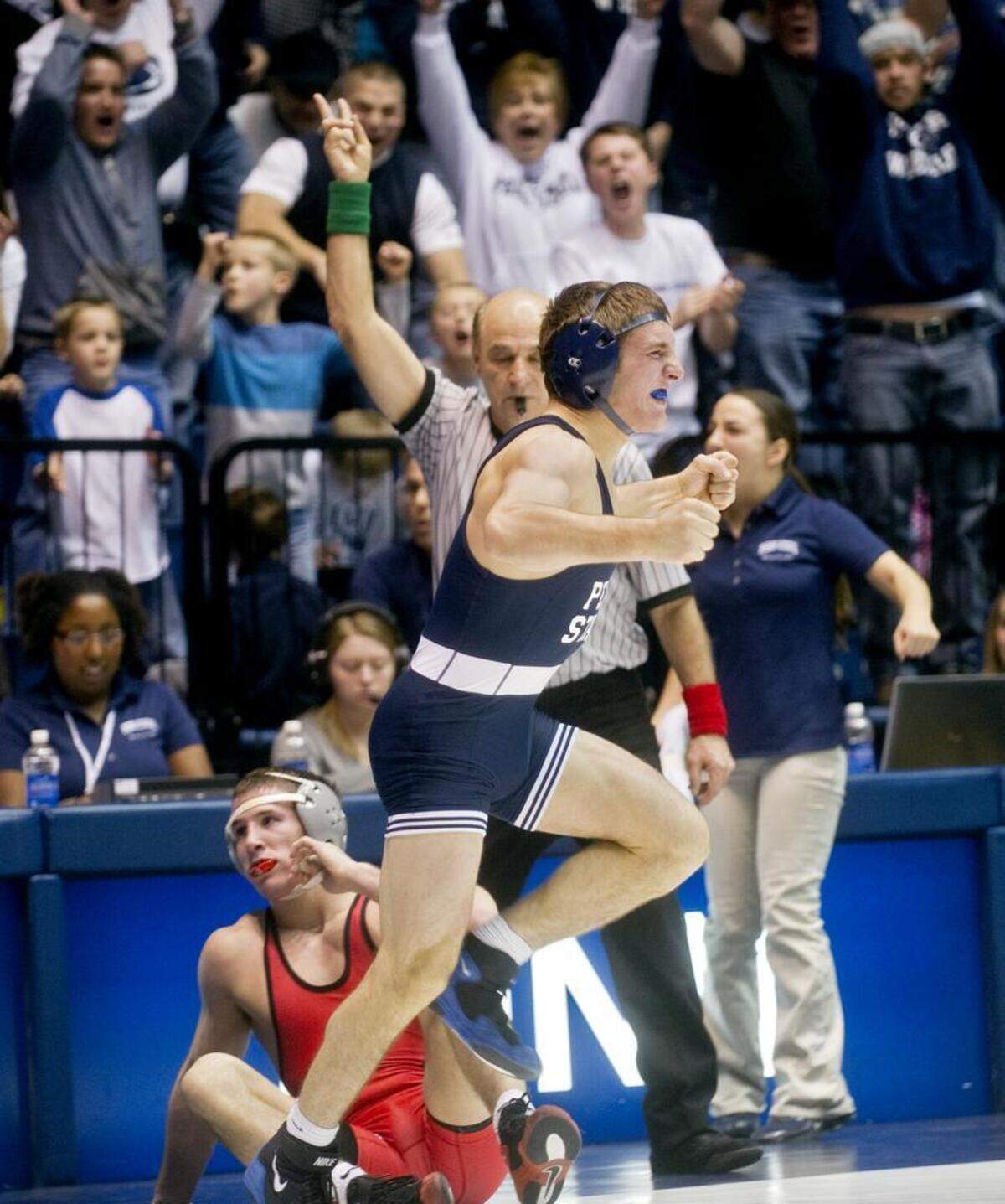 One of Zain Retherford's most memorable matches was his upset of No. 1 Logan Stieber of Ohio State in sudden victory as a true freshman in 2013.
