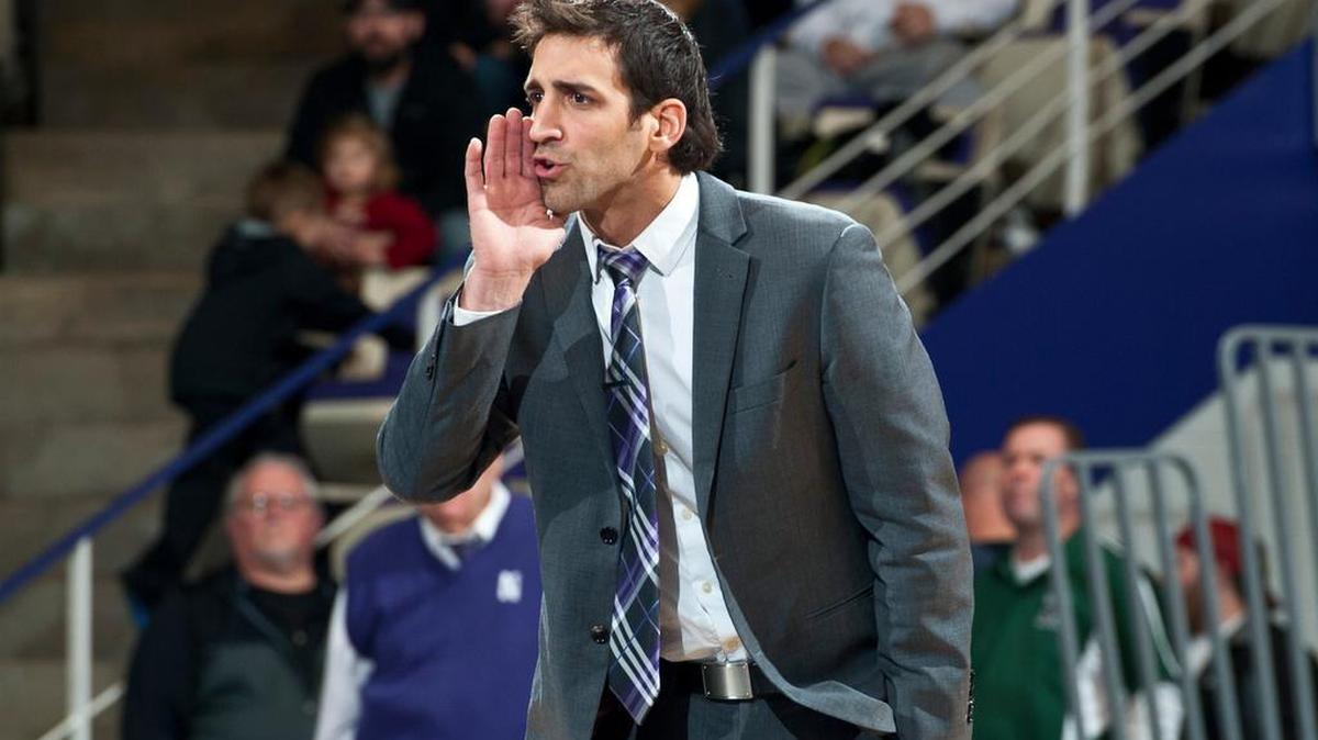 Northwestern interim head coach and State College graduate Matt Storniolo will lead his Wildcats against No. 1 Penn State on Sunday.