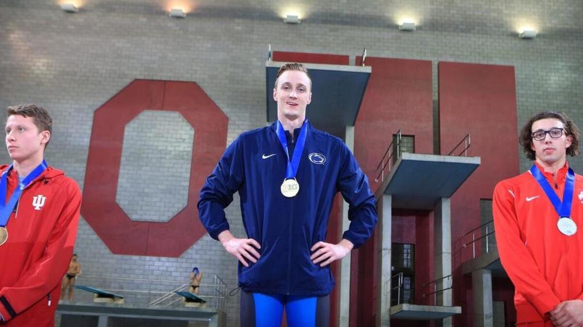 At the Big Ten championships last month in Columbus, Ohio, Ryan’s winning time of 44.65 in the 100 backstroke broke school, conference meet, Big Ten and pool records.