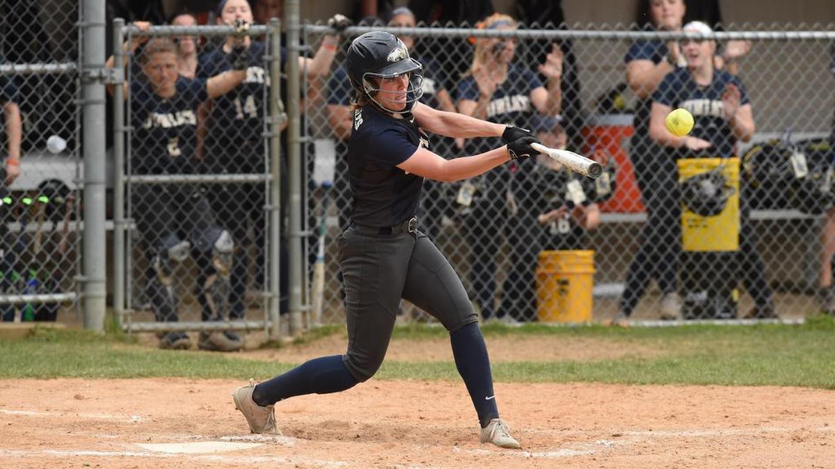 Juniata’s Allie Baney, a State College graduate, is batting .298 this season for the Eagles softball team.