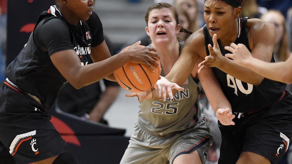 State College’s Kyla Irwin has her best all-around game of season for No. 1 UConn