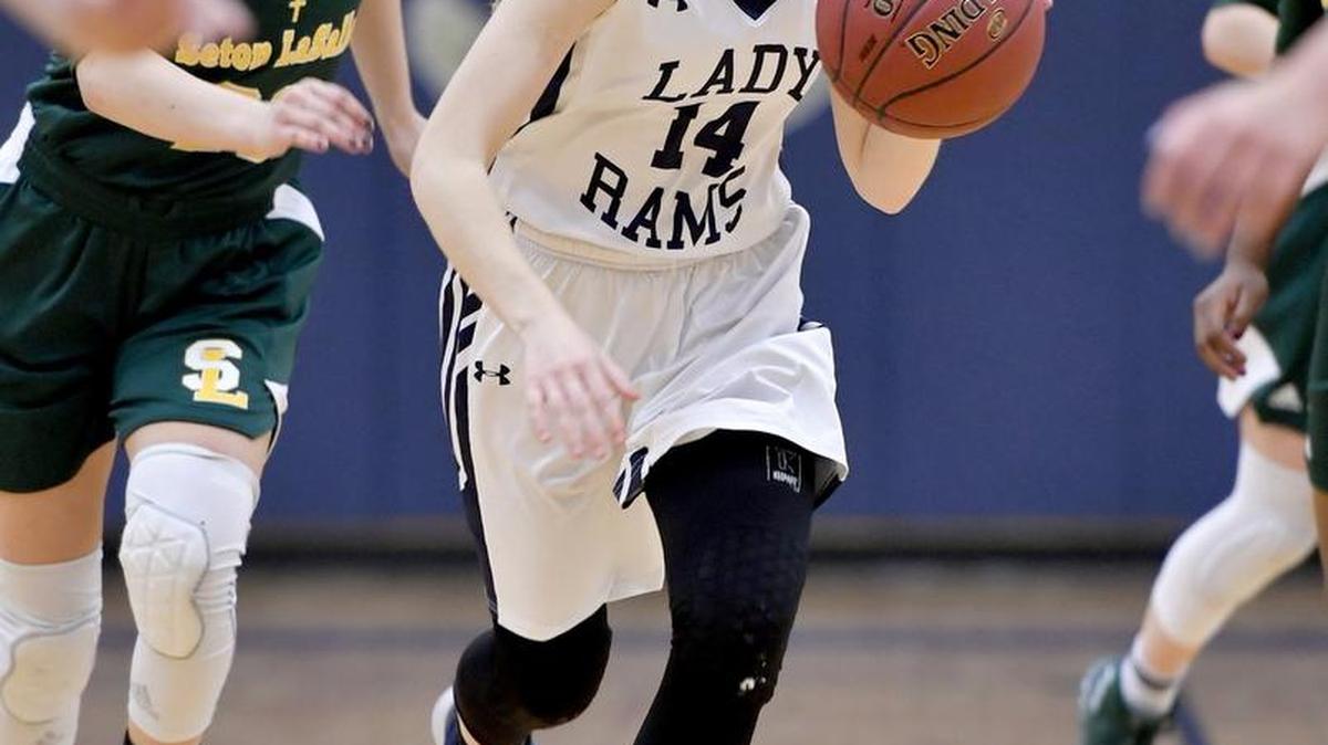 Penns Valley’s Hannah Montminy, seen here last season, scored a team-high 15 points against Central on Friday. The Lady Rams won 62-37.