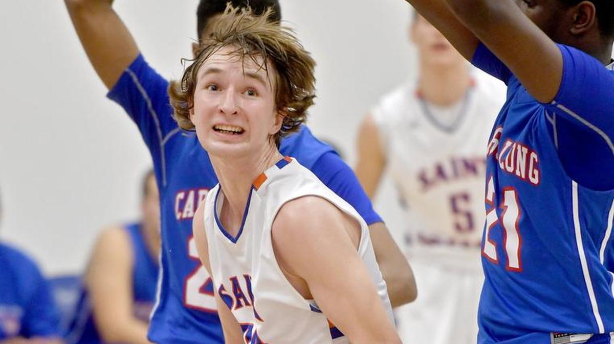 St. Joseph’s Jack Mangene, seen here last season, is one of three leaders who have helped the Wolves to an early 2-0 record. Ethan Khoza and R.J. Marsh are the other two.