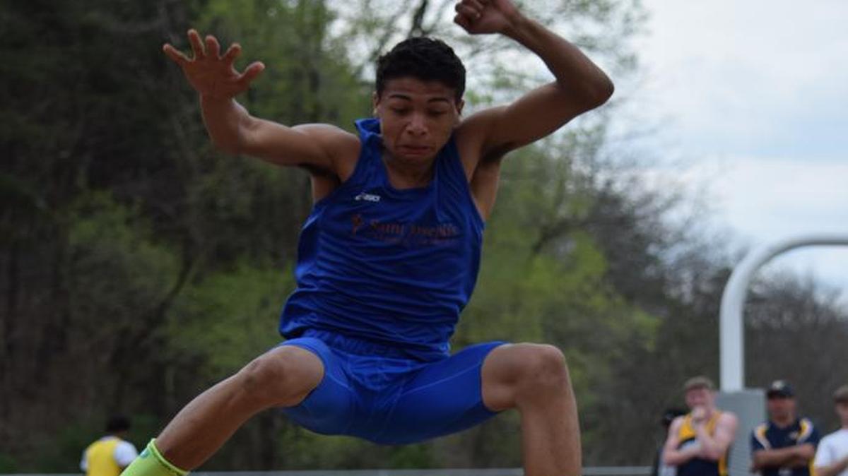 St. Joseph’s Catholic Academy’s Lance Hamilton will aim to win District 6 Class AA long jump and triple jump titles when the championships get underway on Tuesday at Mansion Park in Altoona.