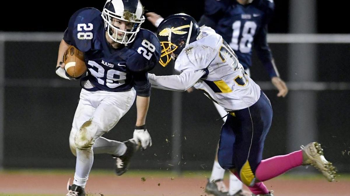 Penns Valley's Ryan Ripka cuts past a Cowanesque Valley defender on the way to the end zone for a touchdown during last season’s finale. That game boosted Ripka’s confidence this offseason, as he finished the game with more than 200 rushing yards.