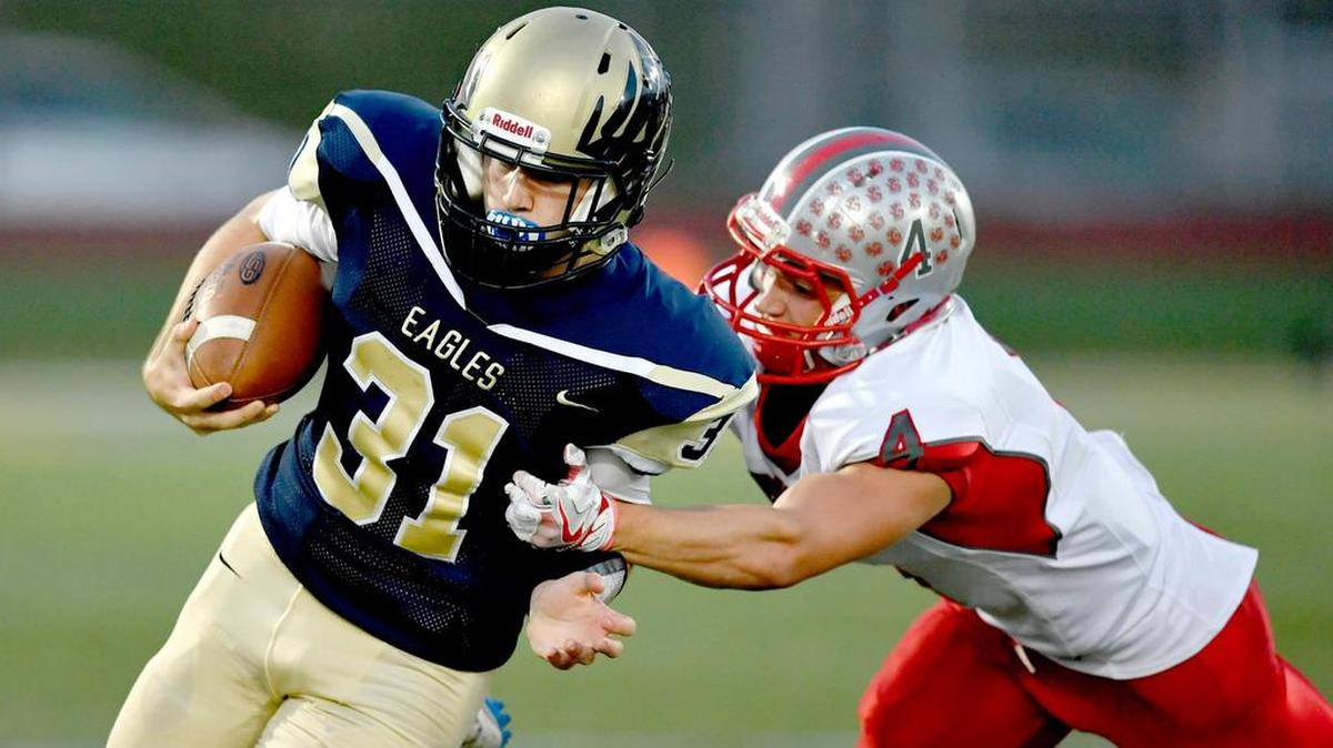 Bald Eagle Area’s Derek Henry, seen here in a game last month, took over at quarterback Friday with injuries to the Jones Bros. and helped lift his team to a 25-22 victory over Clearfield.