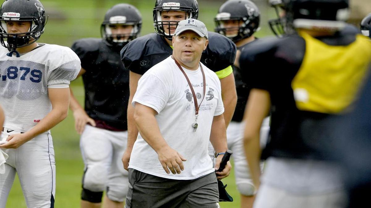 Philisburg-Osceola coach Mike Mann, seen here in the preseason, acknowledged on Friday — after losing 55-0 to Central — that, “It gets frustrating week after week.”