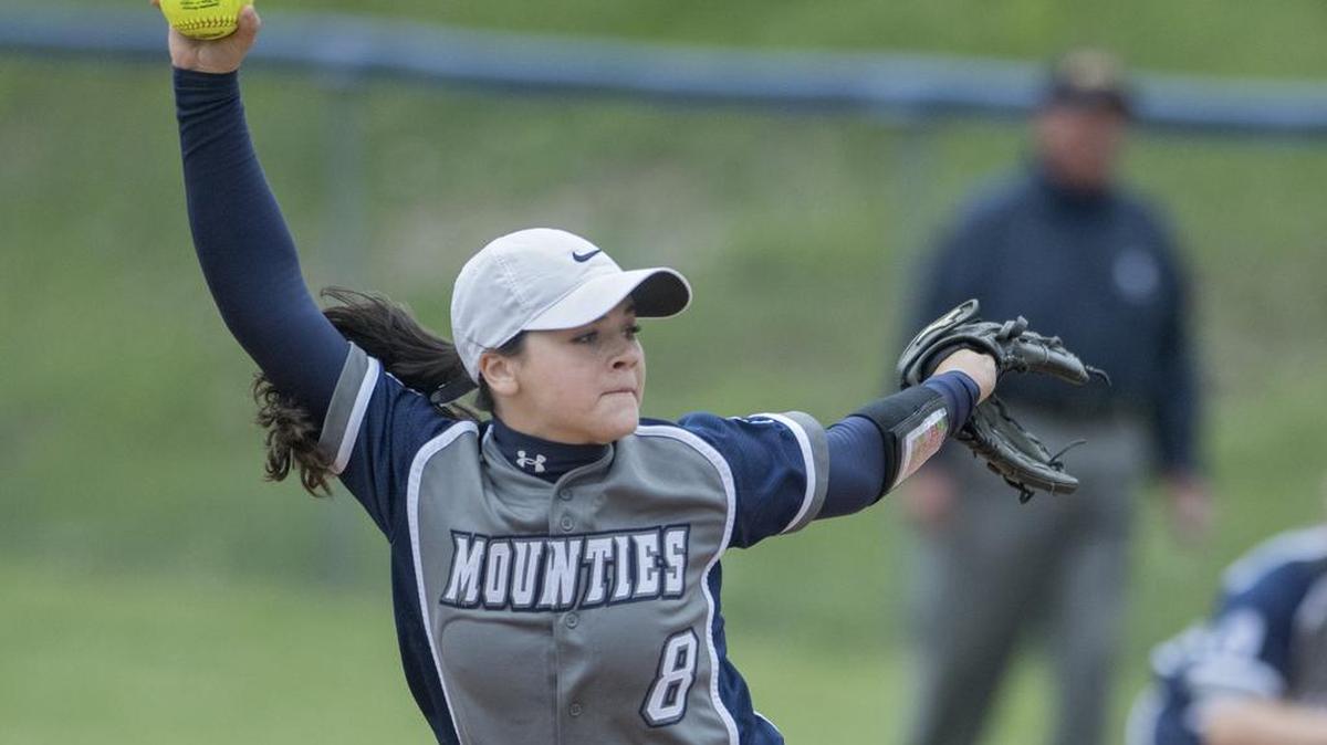 Philipsburg-Osceola’s Maggie Peck pitched four innings of one-hit ball — and came away with four hits — against Central last week.
