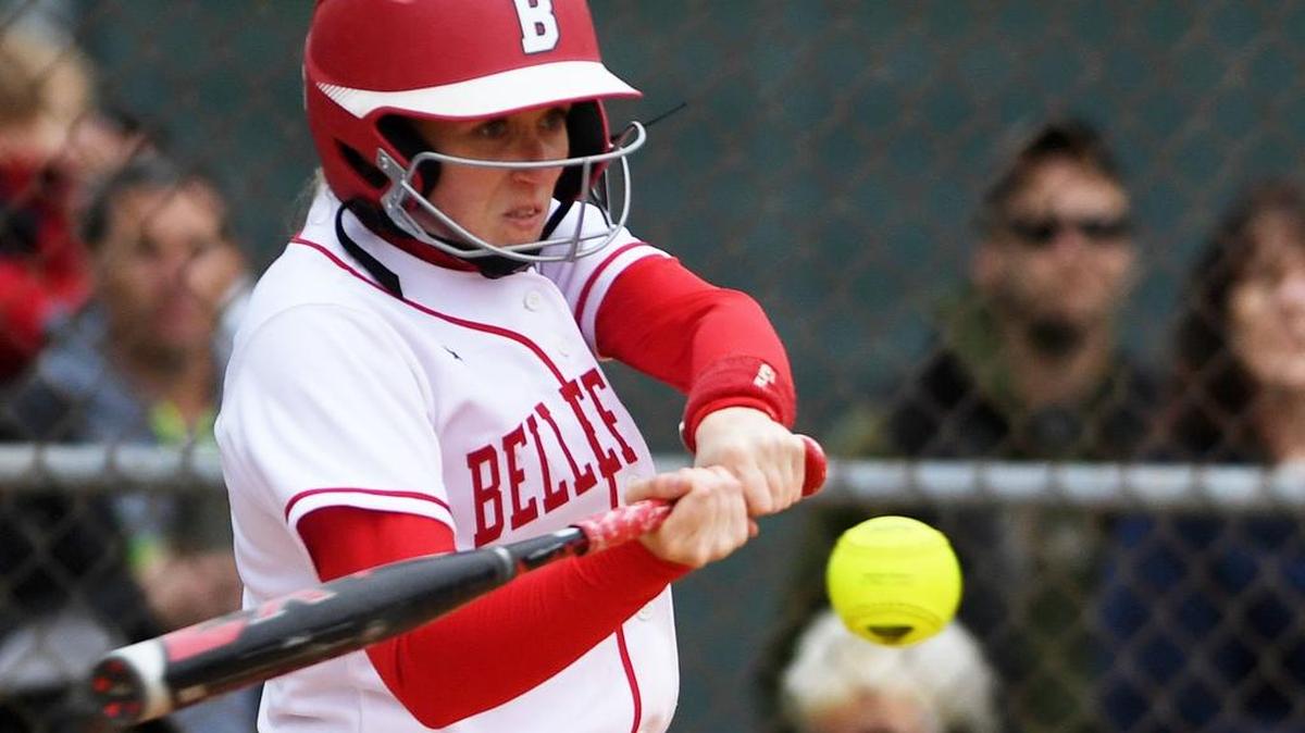 Bellefonte’s Tara Baney takes a swing at the ball during a game against Bald Eagle Area on Friday, May 12, 2017 at West Penn Fields.