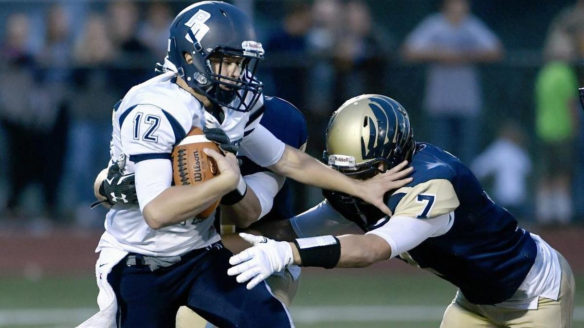 Philipsburg-Osceola quarterback Daniel Slogosky, seen here earlier this season, finished with 214 passing yards Friday in the 61-6 loss to Huntingdon.