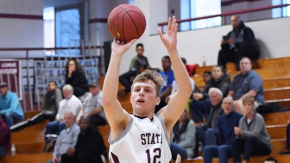 State College’s Drew Friberg, seen here earlier in the season, scored a career-high 49 points during the win against Harrisburg.