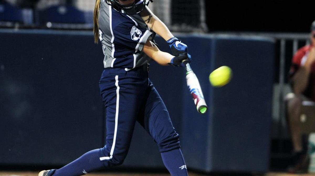 Philipsburg-Osceola's Annie Kost hits a double during a game against Pequea Valley on Monday, June 5, 2017 at the Nittany Lion Softball Park.