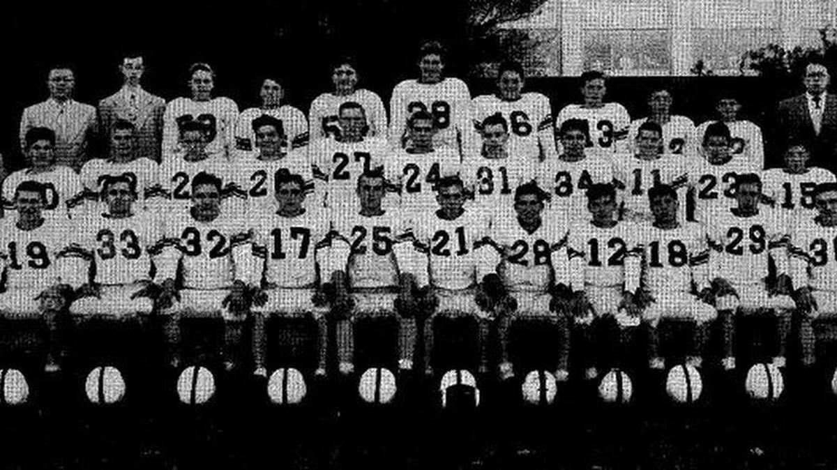 The first Bald Eagle Area football team in 1953.