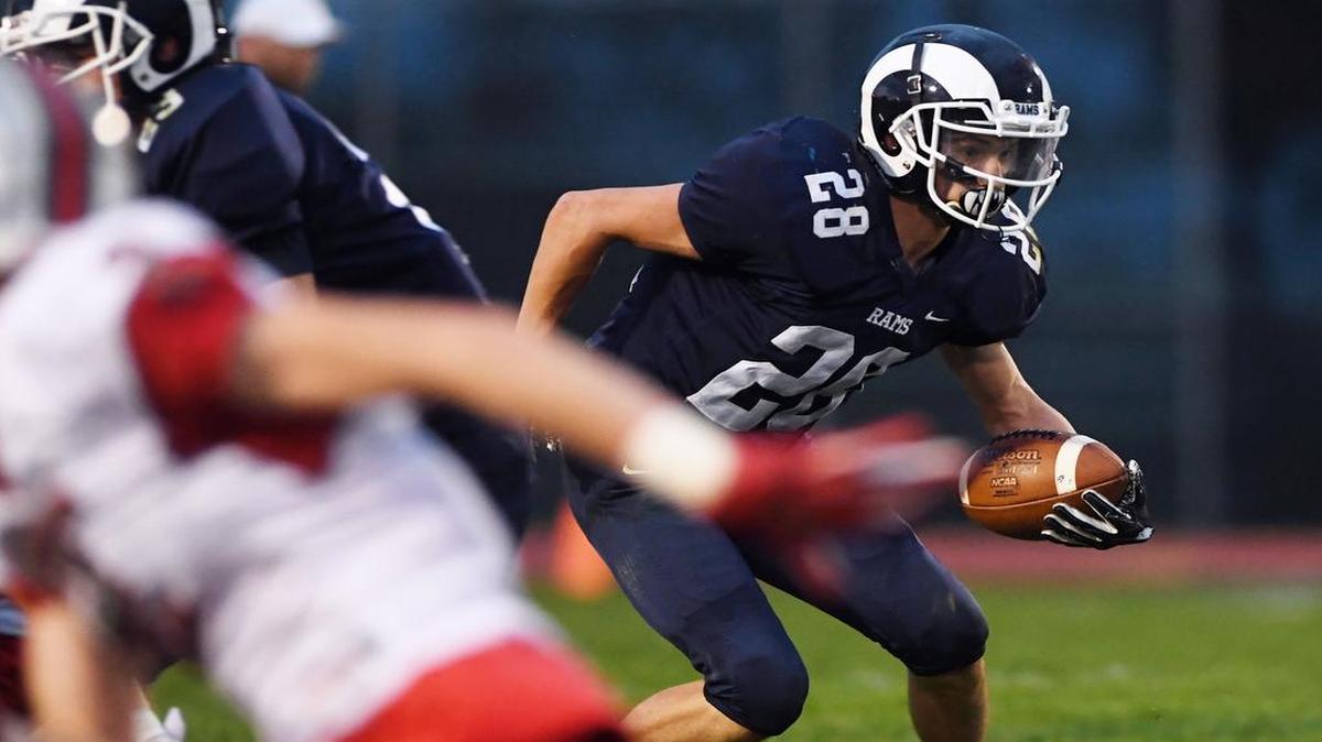 Penns Valley running back Ryan Ripka runs the ball down the field during a game against Central on Friday at Penns Valley High School.