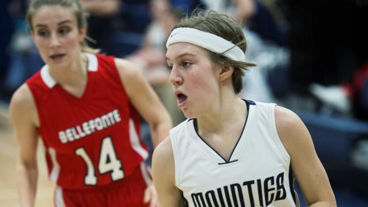 Philipsburg-Osceola’s Halle Herrington, seen here last year, is averaging 30.8 points per game this season.