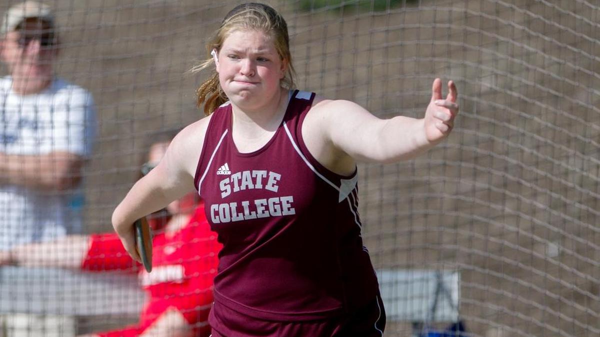 State College’s Jordan Bair won four throwing events over the past week.