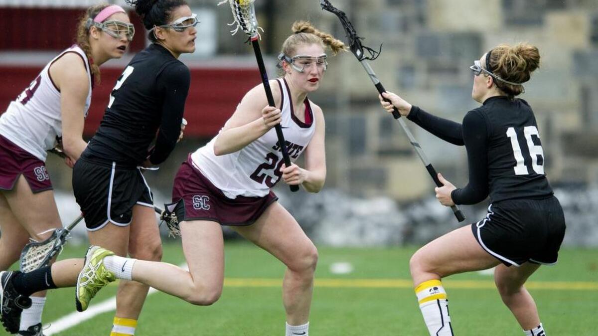 State College’s Caroline Friberg (25) is a Centre Daily Times Athlete of the Week.