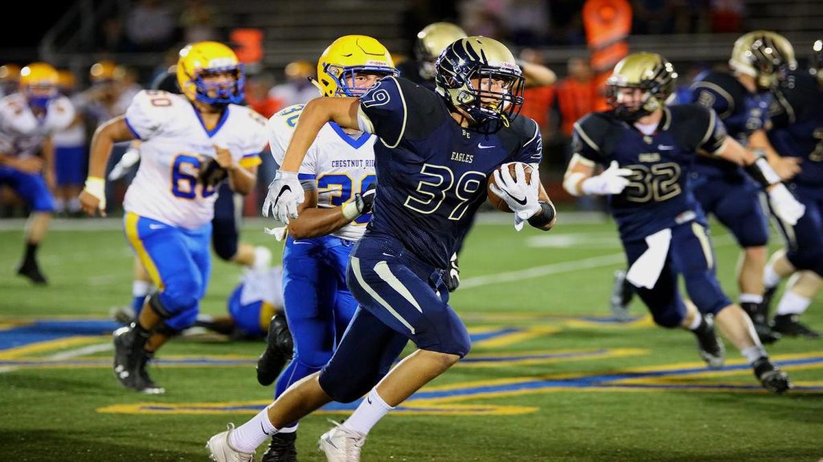Bald Eagle Area's Blake Roberts can still remember last year’s meeting with Chestnut Ridge, which resulted in a 3-0 overtime victory for the Eagles. Roberts had two interceptions that game and kicked the game-winning field goal. BEA faces Chesntut Ridge again on Friday.