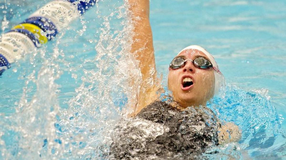 Bellefonte competes in the girls 200 yard medley relay during the PIAA District 6 AA/AAA championships on Friday, March 4, 2016 at the Penn State Natatorium..
