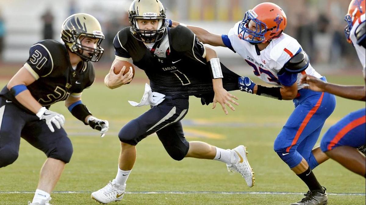Quarterback Tanner Kresovich was impressive in Week 1, accounting for four touchdowns in the first half, helping the Eagles to a 54-1 win over St. Joseph’s.