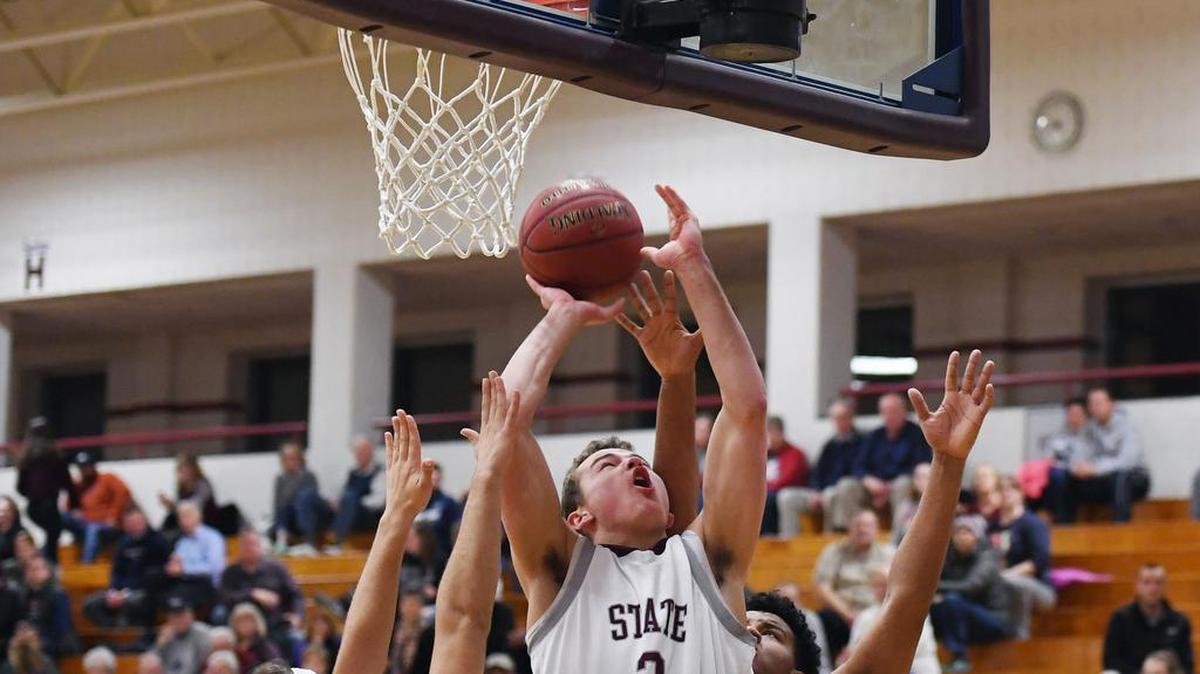 State College’s Ryan McNulty, seen here last month, finished Friday’s game against Carlisle with a team-high 15 points. The Little Lions won 72-55.