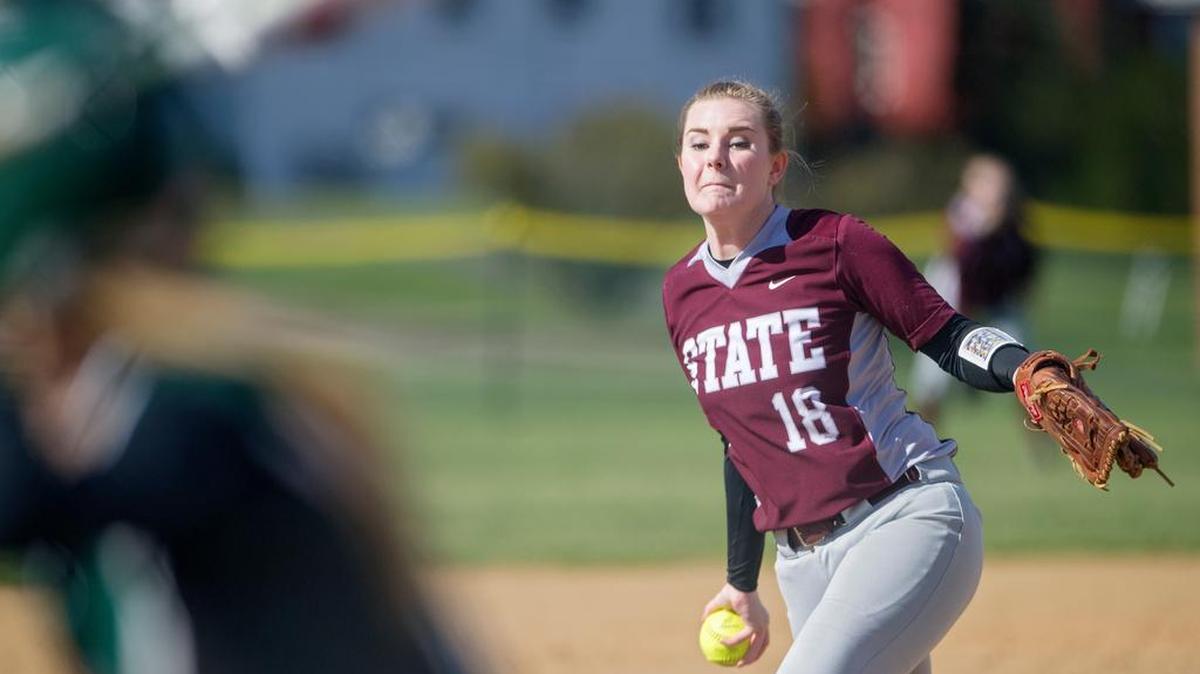 State College’s Jennie Ewton pitches during the Tuesday, April 12, 2016 win over Carlisle.