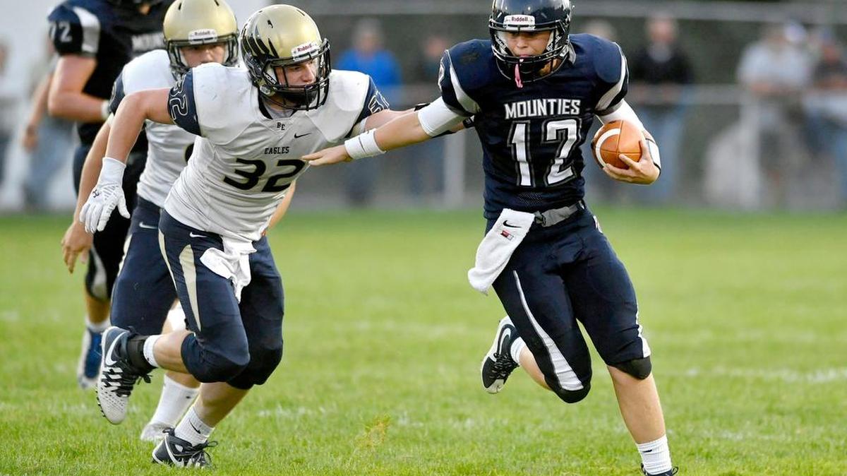 Philipsburg-Osceola’s Daniel Slogosky, seen here earlier this season, finished 11 of 21 on Friday night with 90 passing yards and two interceptions. He also had two rushing touchdowns in the 42-21 loss to Tyrone.