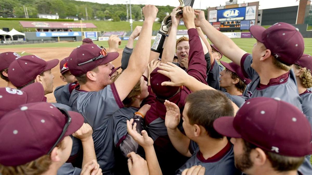 State College baseball celebrates its win over Altoona for the District 6 Class 6A title on Friday at Peoples Natural Gas Field. The Little Lions created a new set of principles in the offseason to revamp the program — and it’s already paying dividends.