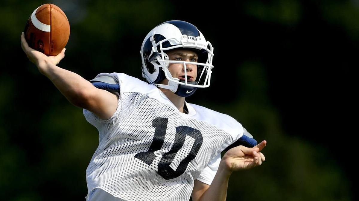 Penns Valley quarterback Aaron Tobias, seen here during the preseason, started off hot Friday but finished with just 104 yards and two interceptions. The Rams fell to Chestnut Ridge 42-14.