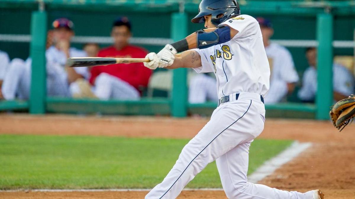 The State College Spikes’ Ryan McCarvel had two hits including his fifth home run of the season in a 9-3 win against the Mahoning Valley Scrappers on Saturday.