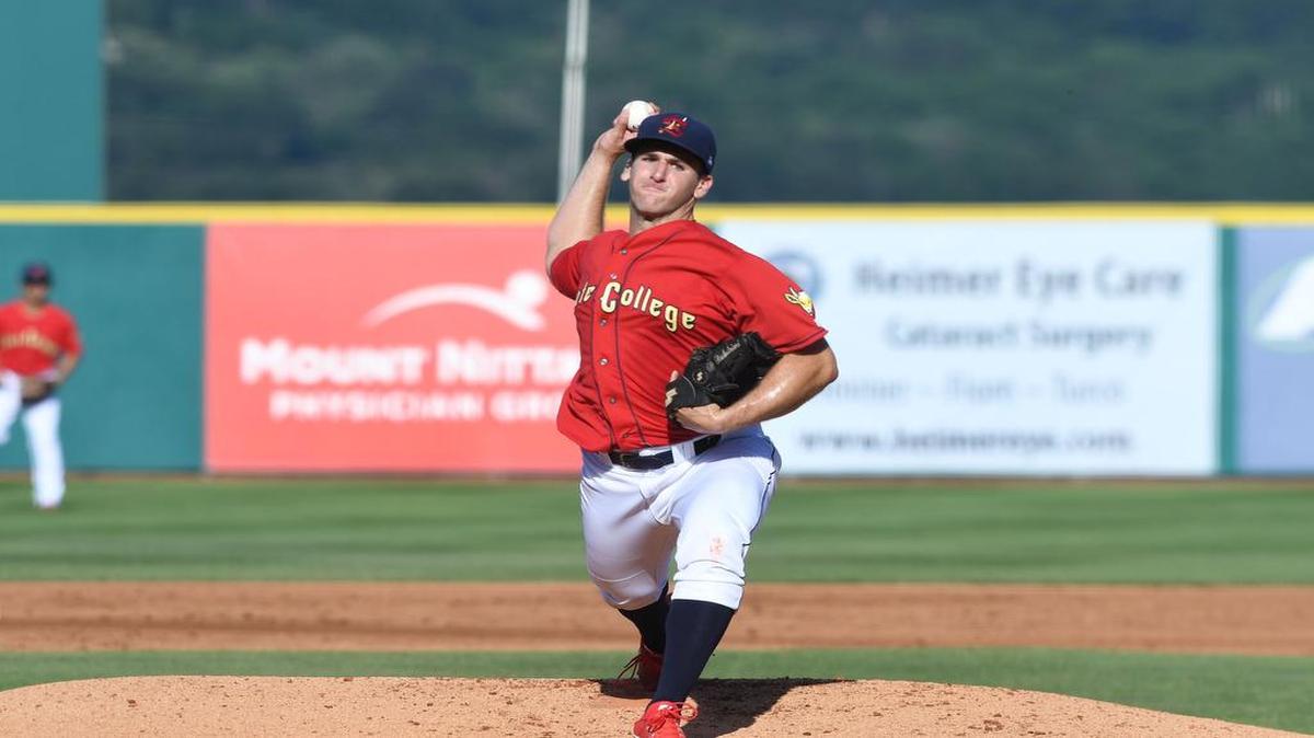 State College pitcher Paul Balestrieri, seen here in a past game, picked up the pitching win Thursday after a 7-2 victory over West Virginia. He’s now 2-1 on the season.